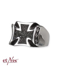 Edelstahlring 'Black Iron Cross' - vergleichen und g&uuml;nstig kaufen